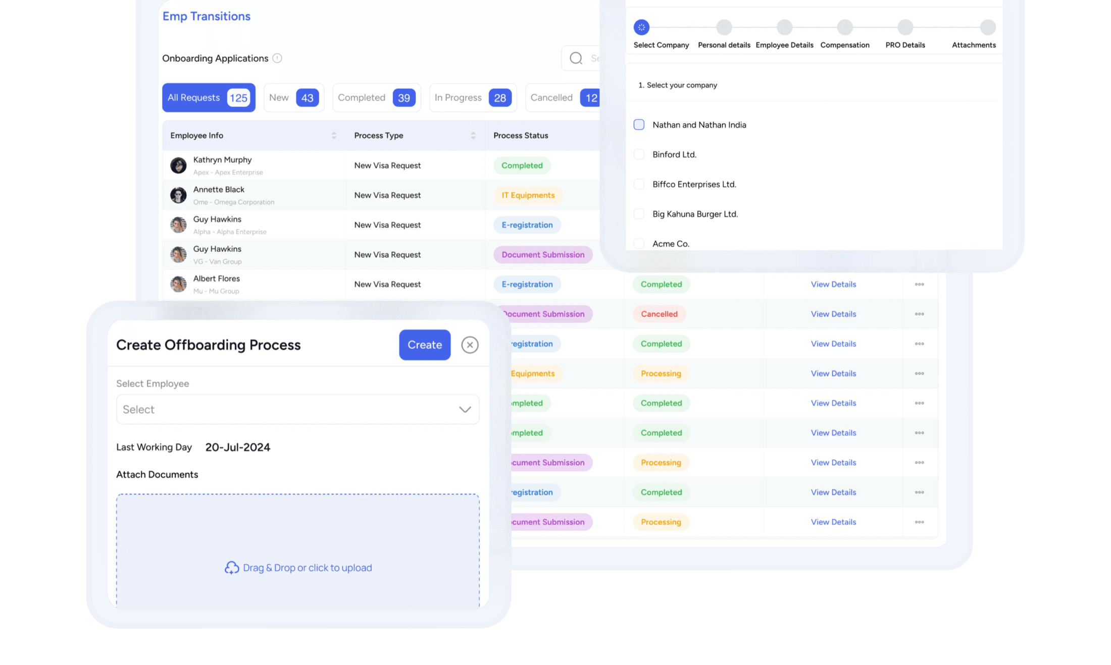 Nathan HR platform — Onboarding & Offboarding