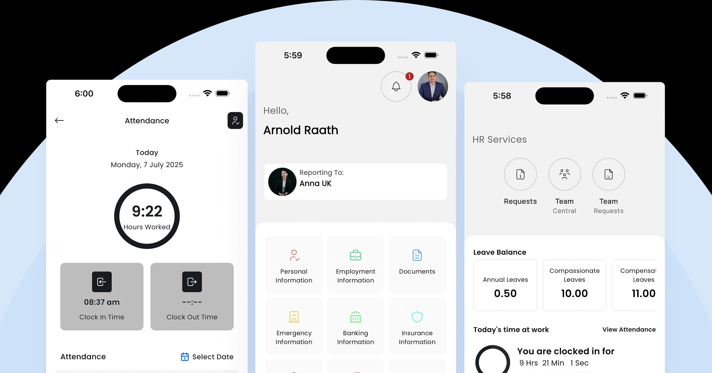 Employee dashboard